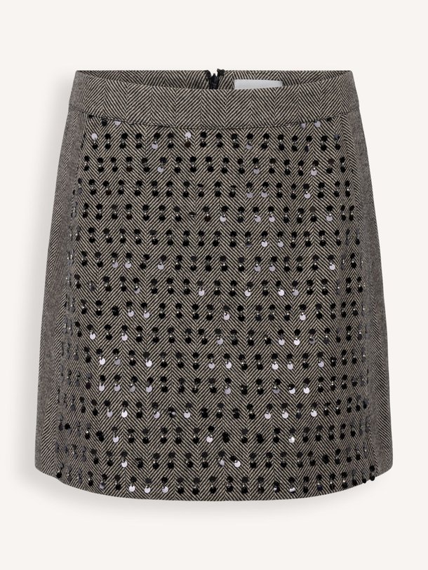 Ontdek de Ariana wolmix rok met pailletten van Aaiko in de kleur grijs bij Orangebag. Op werkdagen voor 21:45 besteld, morgen in huis.
