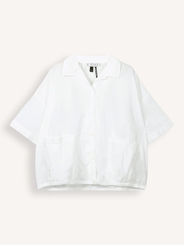 Ontdek de Organic cotton blouse van 10Days in de kleur Ecru bij Orangebag. Op werkdagen voor 21:45 besteld, morgen in huis.