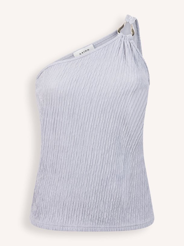 Ontdek de Dyani geweven one shoulder top met applicatie van Aaiko in de kleur zilverkleur bij Orangebag. Op werkdagen voor 21:45 besteld, morgen in huis.