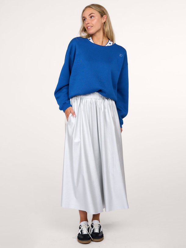 Ontdek de Leatherlook metallic A-lijn rok van 10Days in de kleur zilverkleur bij Orangebag. Op werkdagen voor 21:45 besteld, morgen in huis.