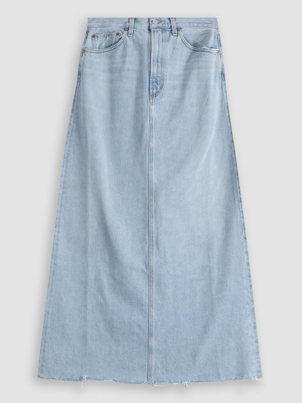 Ontdek de Hilla denim maxi rok van Agolde in de kleur blauw bij Orangebag. Op werkdagen voor 21:45 besteld, morgen in huis.