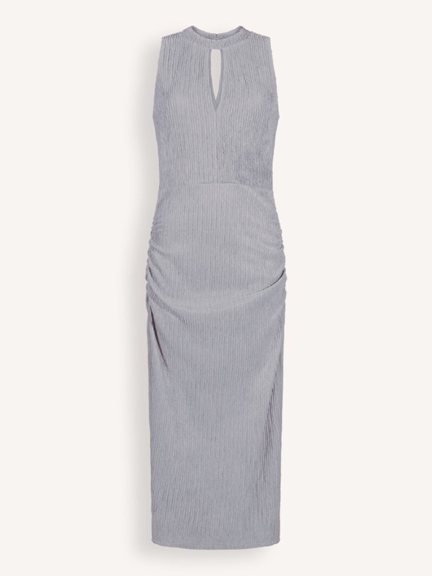 Ontdek de Abby geweven maxi jurk met structuur van Aaiko in de kleur zilverkleur bij Orangebag. Op werkdagen voor 21:45 besteld, morgen in huis.
