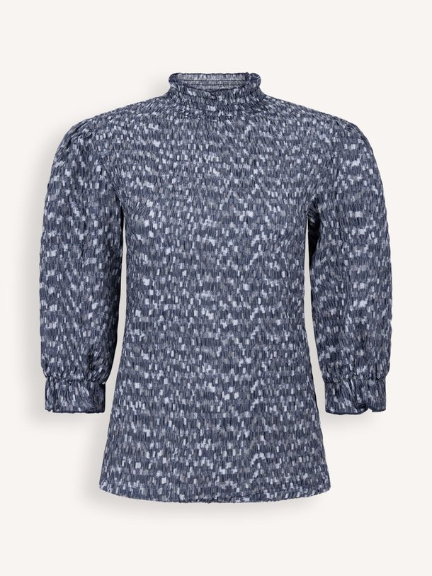 Ontdek de freya geweven top met smock details van Aaiko in de kleur donkerblauw bij Orangebag. Op werkdagen voor 21:45 besteld, morgen in huis.
