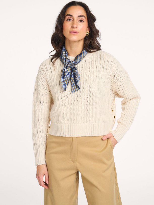 Ontdek de Barbosa katoen/wolmix trui van Sessun in de kleur Beige bij Orangebag. Op werkdagen voor 21:45 besteld, morgen in huis.