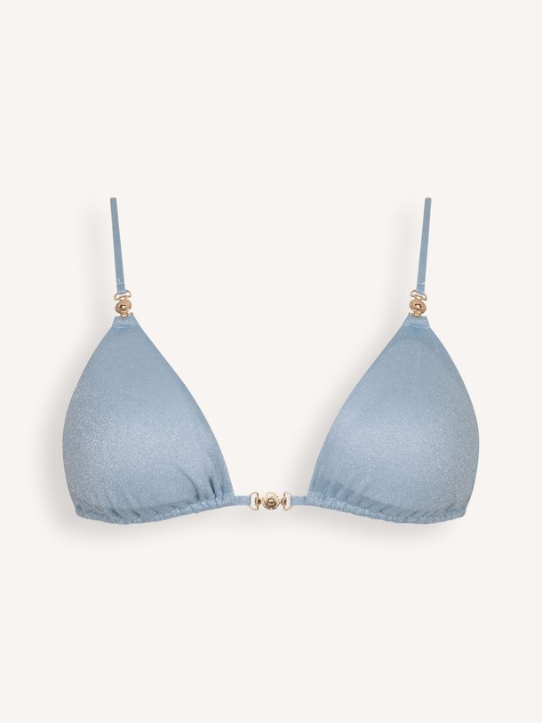 Ontdek de Josey bikinitop met lurex van The Lola Club in de kleur Lichtblauw bij Orangebag. Op werkdagen voor 21:45 besteld, morgen in huis.