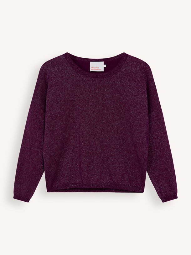 Ontdek de Kaira cashmeremix trui met lurex van Absolut Cashmere in de kleur aubergine bij Orangebag. Op werkdagen voor 21:45 besteld, morgen in huis.