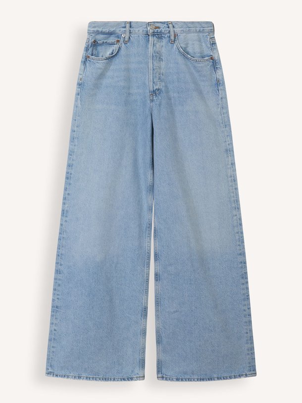 Ontdek de Dame high waist wide leg non-stretch jeans van Agolde in de kleur blauw bij Orangebag. Op werkdagen voor 21:45 besteld, morgen in huis.