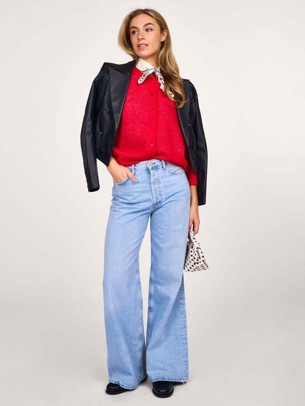 Ontdek de Dame high waist wide leg non-stretch jeans van Agolde in de kleur blauw bij Orangebag. Op werkdagen voor 21:45 besteld, morgen in huis.