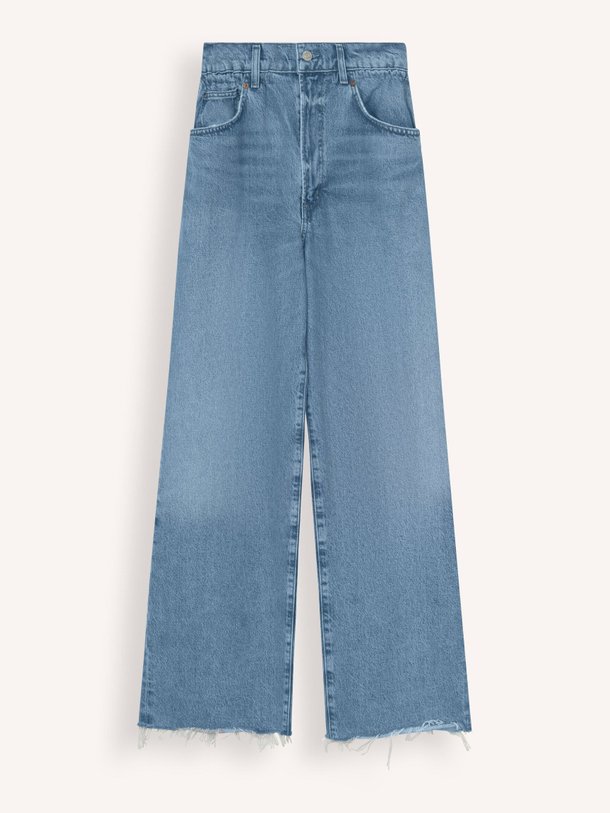 Ontdek de Lyonne high waist loose fit non-stretch jeans van Agolde in de kleur Blauw bij Orangebag. Op werkdagen voor 21:45 besteld, morgen in huis.