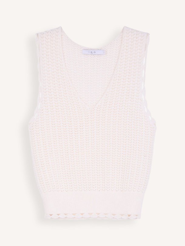Ontdek de Lanadel viscosemix top van Iro in de kleur Wit bij Orangebag. Op werkdagen voor 21:45 besteld, morgen in huis.