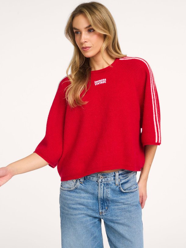 Ontdek de Vitow alpacamix trui van American Vintage in de kleur Rood bij Orangebag. Op werkdagen voor 21:45 besteld, morgen in huis.