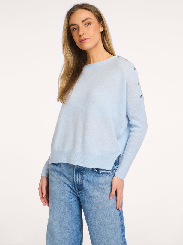 Ontdek de Rafaella cashmere trui van Absolut Cashmere in de kleur Lichtblauw bij Orangebag. Op werkdagen voor 21:45 besteld, morgen in huis.