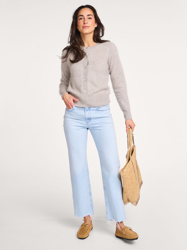 Ontdek de Valen mid waist straight fit non-stretch jeans van Agolde in de kleur lichtblauw bij Orangebag. Op werkdagen voor 21:45 besteld, morgen in huis.