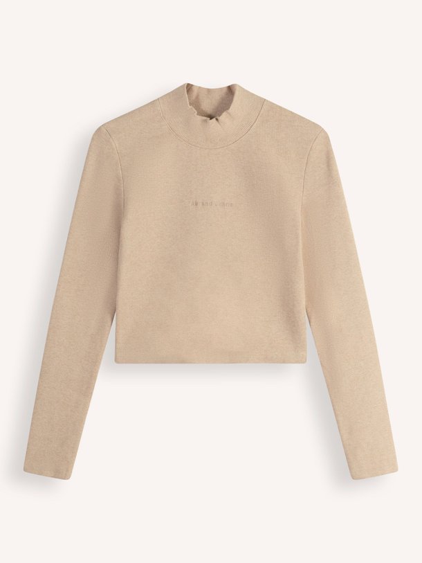 Ontdek de Heather katoenmix cropped rib top van Abrand in de kleur zand bij Orangebag. Op werkdagen voor 21:45 besteld, morgen in huis.