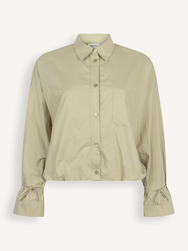 Ontdek de Mikkie katoenen blouse van Aaiko in de kleur Kaki bij Orangebag. Op werkdagen voor 21:45 besteld, morgen in huis.