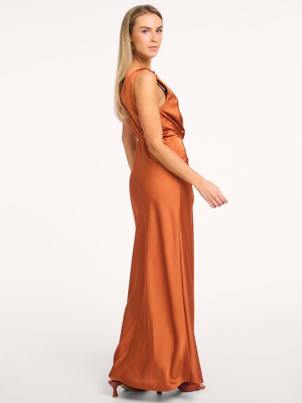 Ontdek de Marcia geweven maxi jurk van Dante 6 in de kleur Oranje bij Orangebag. Op werkdagen voor 21:45 besteld, morgen in huis.