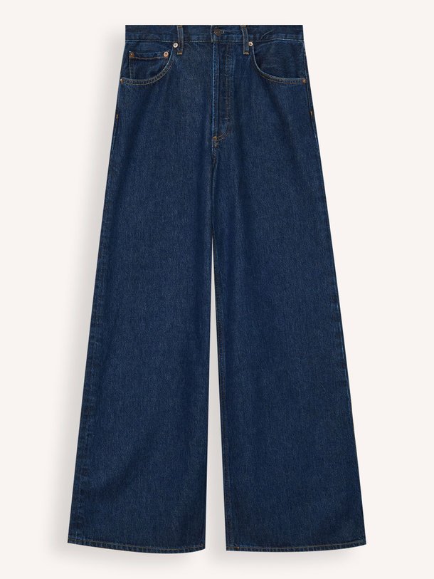 Ontdek de Dame high waist wide leg non-stretch jeans van Agolde in de kleur donkerblauw bij Orangebag. Op werkdagen voor 21:45 besteld, morgen in huis.