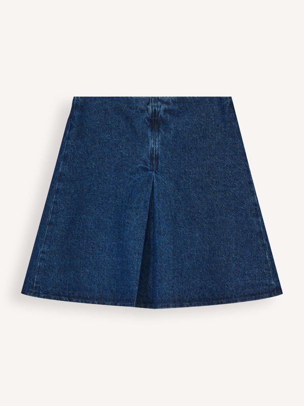Ontdek de Chris denim rok met plooi van Lois in de kleur Donkerblauw bij Orangebag. Op werkdagen voor 21:45 besteld, morgen in huis.