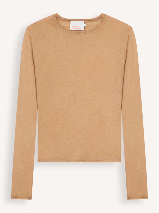 Ontdek de Flora lyocell/wolmix longsleeve van Absolut Cashmere in de kleur lichtbruin bij Orangebag. Op werkdagen voor 21:45 besteld, morgen in huis.