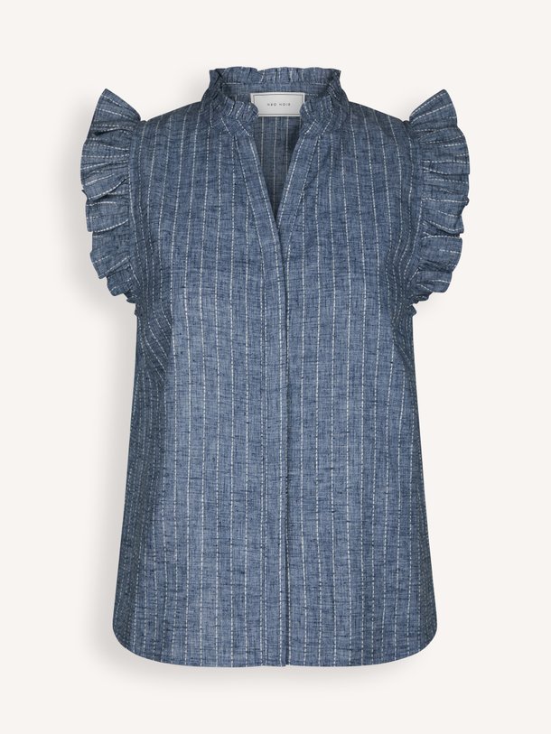 Ontdek de Siona Emb Stripe Top van Neo Noir bij Orangebag. Op werkdagen voor 21:45 besteld, morgen in huis.