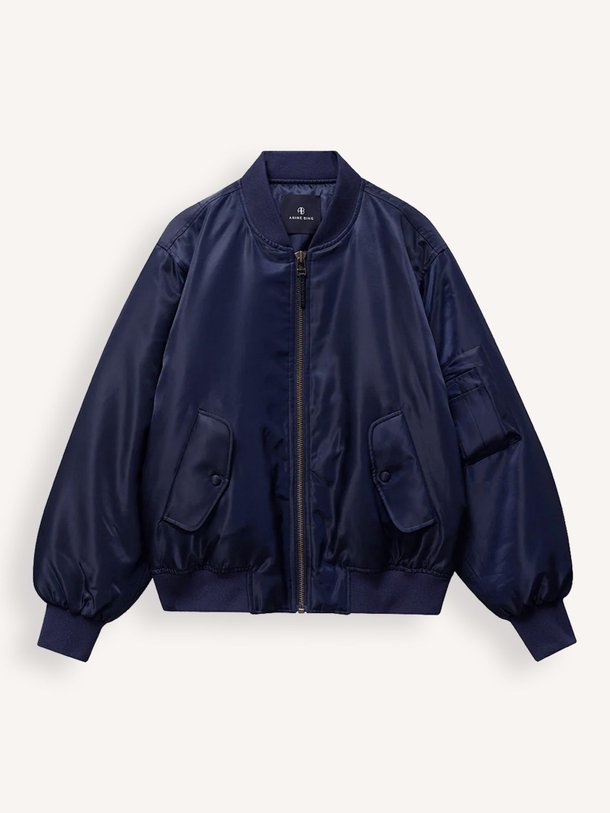 Ontdek de Leon geweven bomberjack van Anine Bing in de kleur Donkerblauw bij Orangebag. Op werkdagen voor 21:45 besteld, morgen in huis.