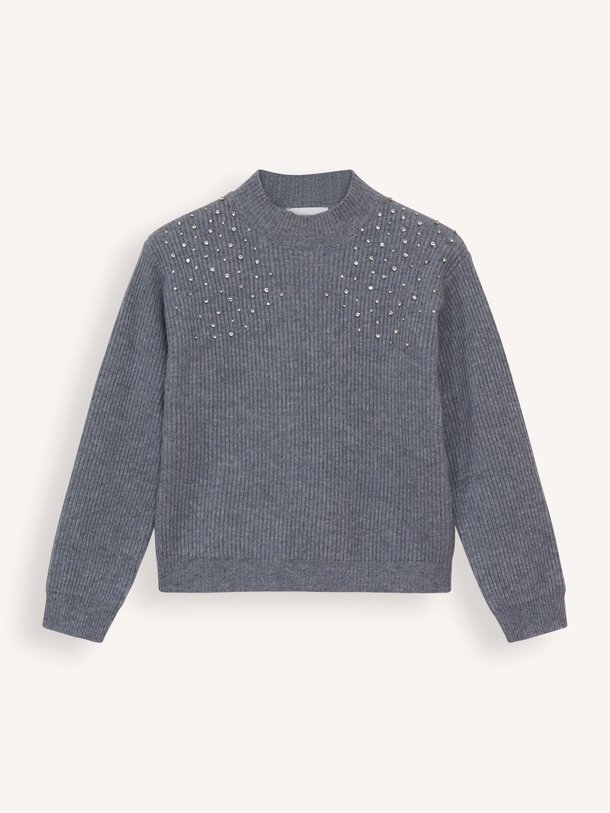 Ontdek de Awen wolmix rib trui met applicaties van Absolut Cashmere in de kleur grijs bij Orangebag. Op werkdagen voor 21:45 besteld, morgen in huis.