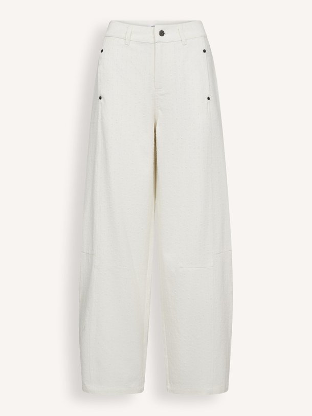 Ontdek de Marci mid waist barrel fit jeans met dessin van Co'Couture in de kleur Off-white bij Orangebag. Op werkdagen voor 21:45 besteld, morgen in huis.