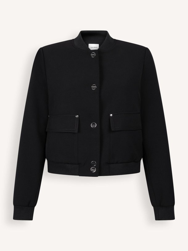 Ontdek de Laura geweven cropped jasje van Aaiko in de kleur zwart bij Orangebag. Op werkdagen voor 21:45 besteld, morgen in huis.