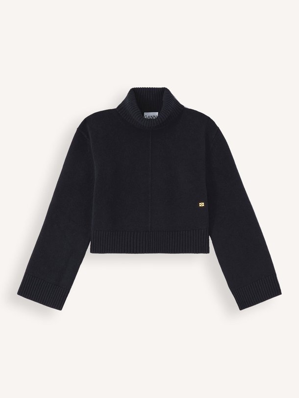 Ontdek de Wollen coltrui van Ganni in de kleur Blauw bij Orangebag. Op werkdagen voor 21:45 besteld, morgen in huis.