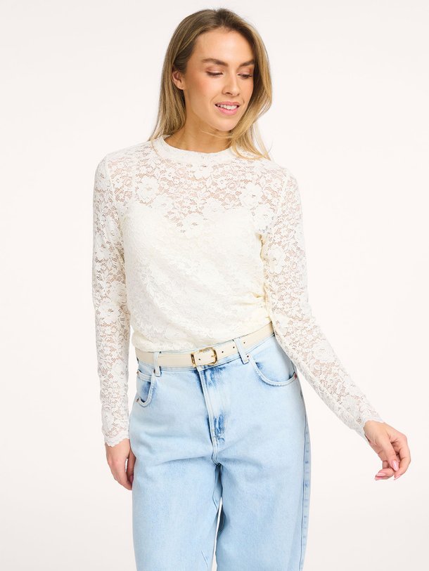 Ontdek de Mason geweven kanten top van Aaiko in de kleur Wit bij Orangebag. Op werkdagen voor 21:45 besteld, morgen in huis.