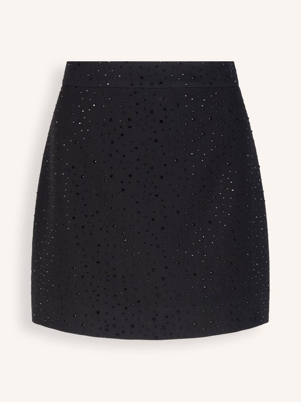 Ontdek de Nasma viscosemix rok met studs van Aaiko in de kleur zwart bij Orangebag. Op werkdagen voor 21:45 besteld, morgen in huis.