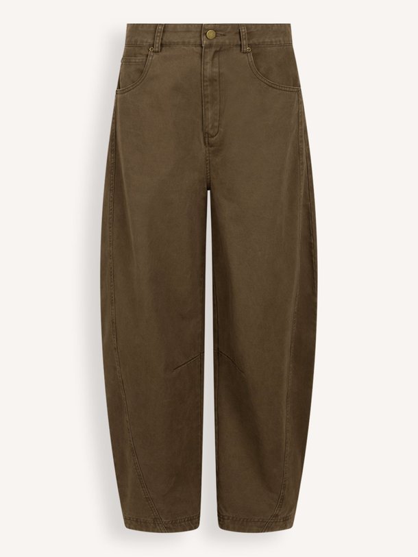 Ontdek de Quinn high waist barrel fit non-stretch jeans van Aaiko in de kleur kaki bij Orangebag. Op werkdagen voor 21:45 besteld, morgen in huis.