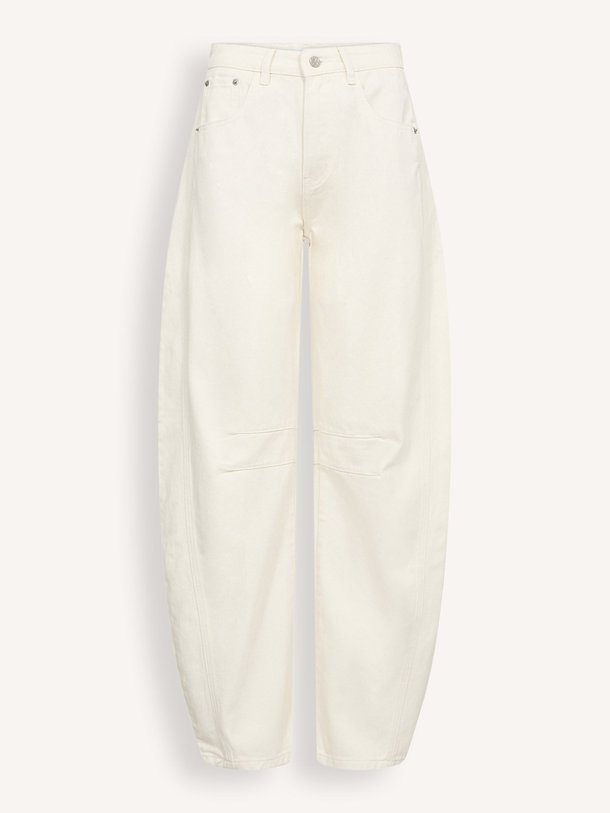 Ontdek de Drew mid waist barrel fit jeans van Haute L'Amitié in de kleur Off-white bij Orangebag. Op werkdagen voor 21:45 besteld, morgen in huis.