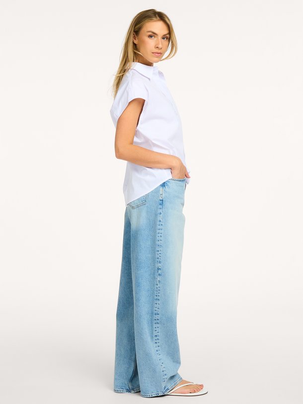 SAHARPER JEANS 15060 Saharper, mid waist barrel fit jeans