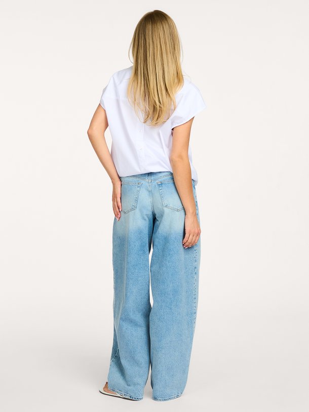 SAHARPER JEANS 15060 Saharper, mid waist barrel fit jeans