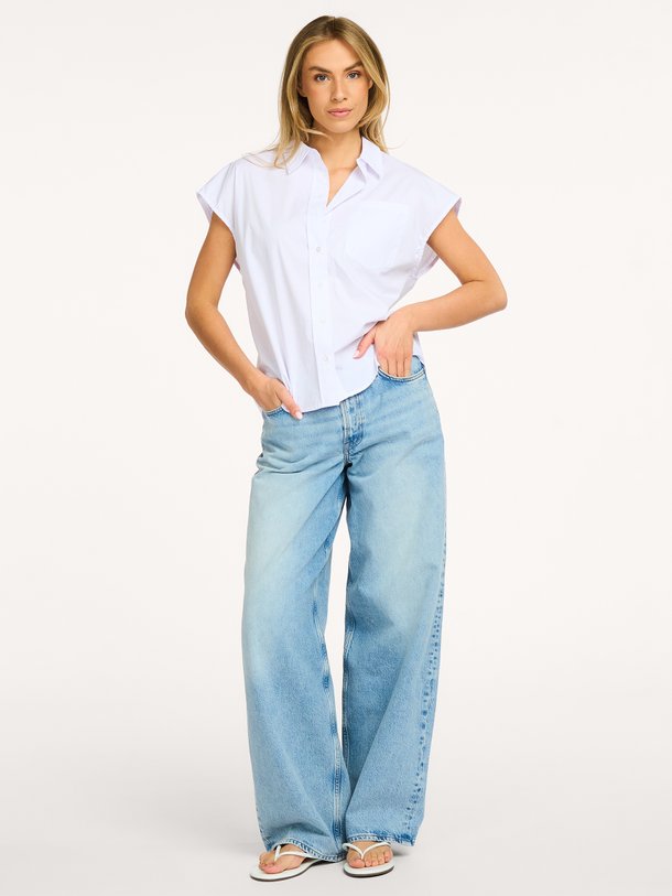 SAHARPER JEANS 15060 Saharper, mid waist barrel fit jeans