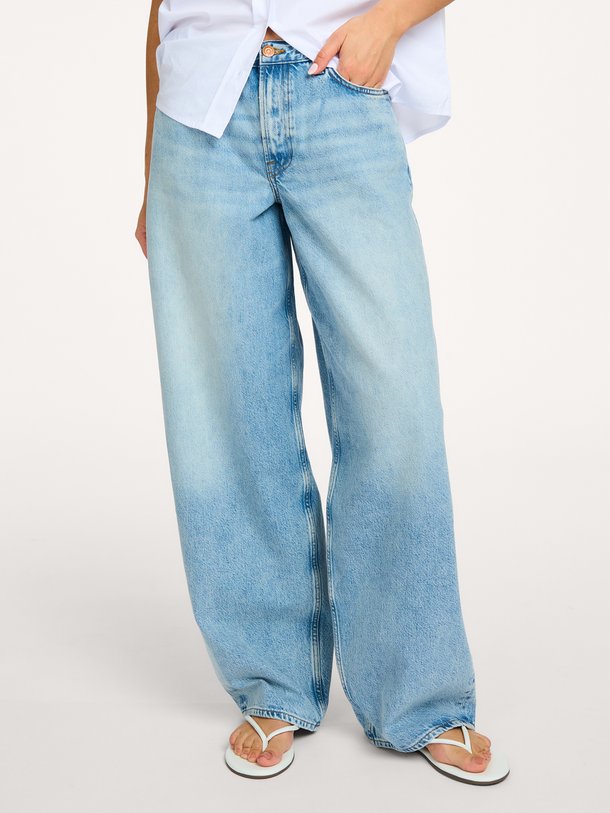 SAHARPER JEANS 15060 Saharper, mid waist barrel fit jeans