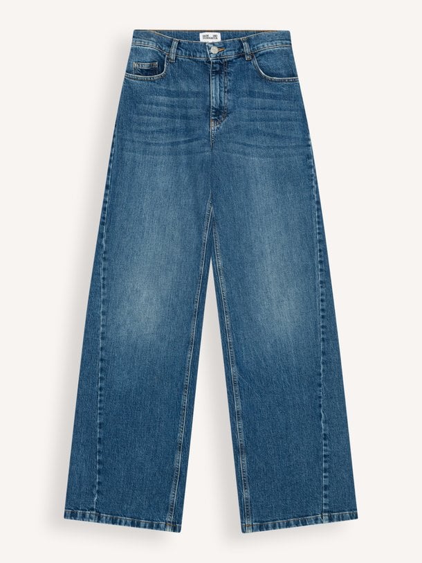 High waist wide leg jeans