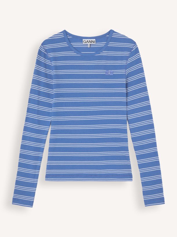 Organic cotton mix gestreepte longsleeve