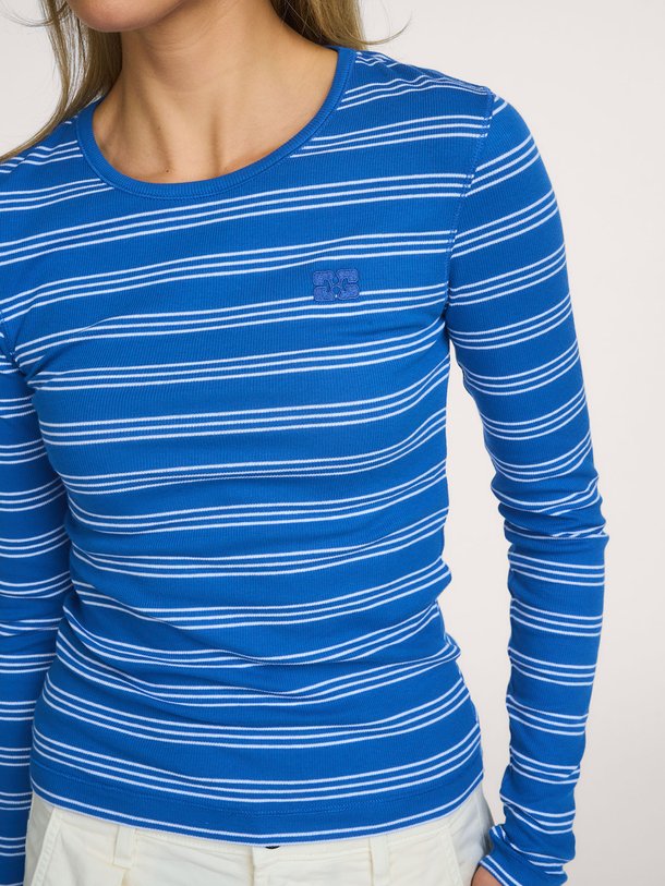 Organic cotton mix gestreepte longsleeve