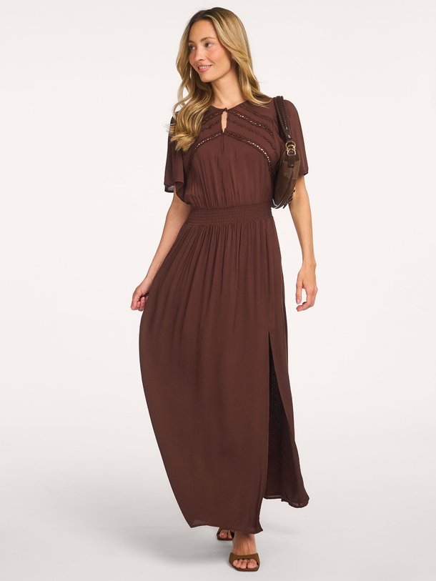 Ontdek de Geroux, viscose maxi jurk van Dante 6 bij Orangebag. Op werkdagen voor 21:45 besteld, morgen in huis.