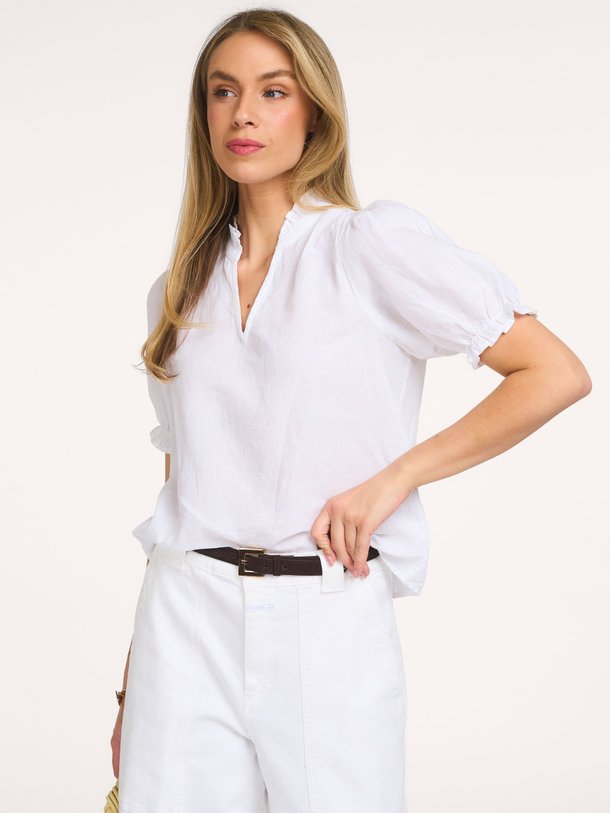 Ontdek de Odesa, linnen/katoenmix top van Neo Noir bij Orangebag. Op werkdagen voor 21:45 besteld, morgen in huis.