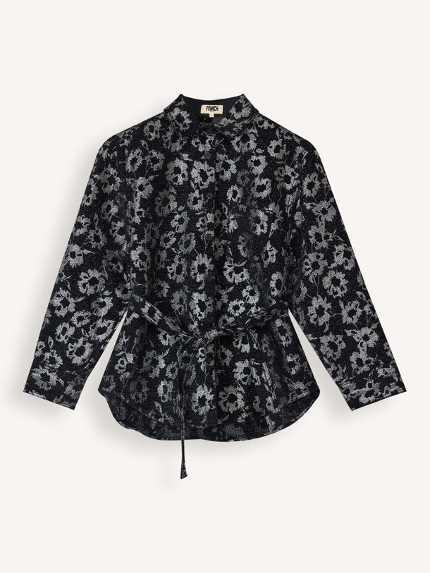 Ontdek de Giuni, katoenmix blouse met lurex van Frnch bij Orangebag. Op werkdagen voor 21:45 besteld, morgen in huis.