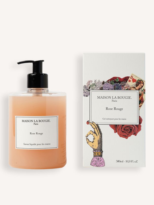 Ontdek de Rose Rouge, handzeep van Maison La Bougie bij Orangebag. Op werkdagen voor 21:45 besteld, morgen in huis.