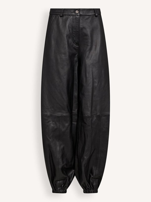 Ontdek de Jasmin, lederen harem broek van Haute L'Amitié bij Orangebag. Op werkdagen voor 21:45 besteld, morgen in huis.