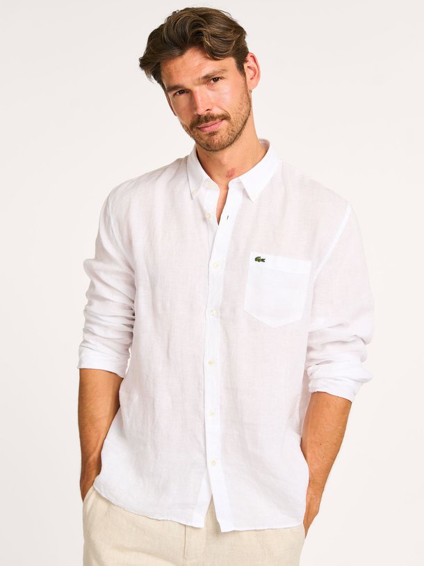 Ontdek de Linnen logo overhemd van Lacoste bij Orangebag. Op werkdagen voor 21:45 besteld, morgen in huis.
