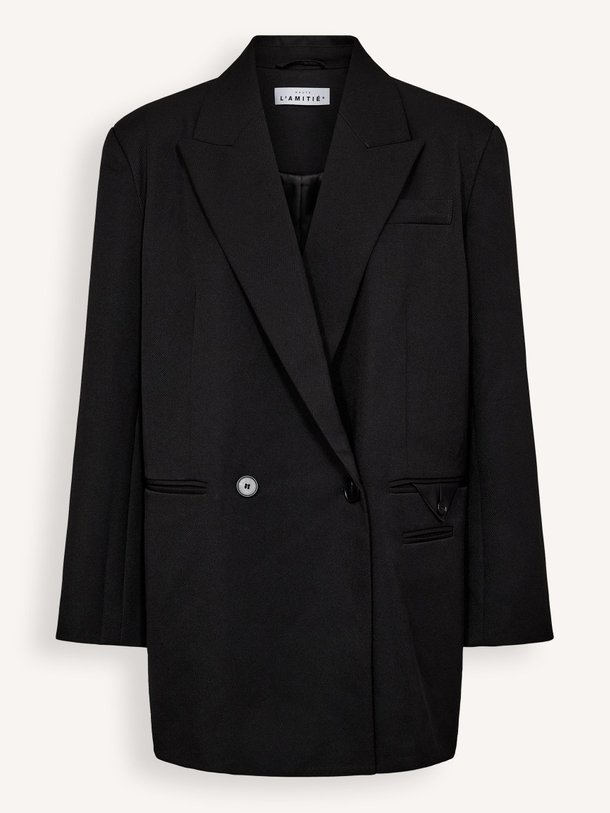 Haute L'Amitié Geweven oversized blazer - Zwart Ontdek de Geweven oversized blazer van Haute L'Amitié bij Orangebag. Op werkdagen voor 21:45 besteld, morgen in huis.
