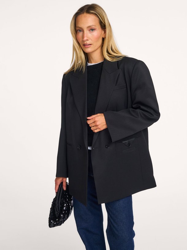 Haute L'Amitié Geweven oversized blazer - Zwart Ontdek de Geweven oversized blazer van Haute L'Amitié bij Orangebag. Op werkdagen voor 21:45 besteld, morgen in huis.