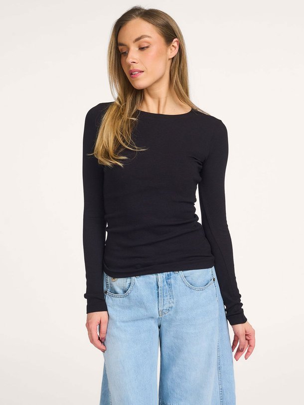 Ontdek de Kaz, katoenmix rib longsleeve van Club L`avenir bij Orangebag. Op werkdagen voor 21:45 besteld, morgen in huis.