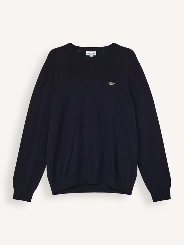 Lacoste Katoenmix trui met logo - Donkerblauw Ontdek de Katoenmix trui met logo van Lacoste bij Orangebag. Op werkdagen voor 21:45 besteld, morgen in huis.